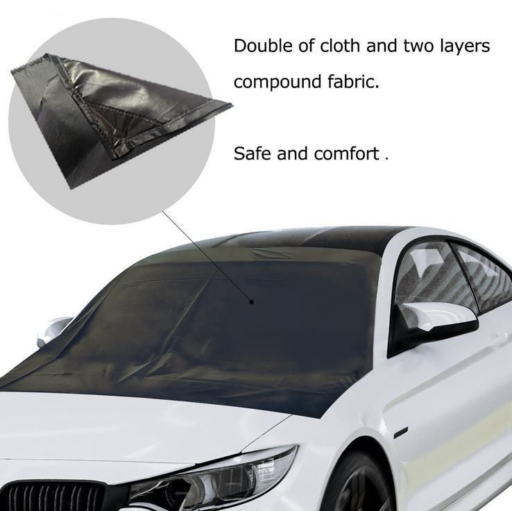 Waterproof Car Cover Breathable Half Top Windscreen Anti UV Snow Dust Sun Shade Protection Snow Protector