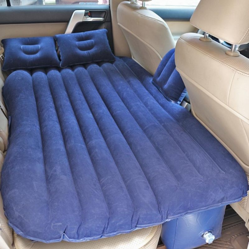 Car Travel Bed Multi-Function Folding Flocking Car Inflatable Bed, SUV Car Mattress, Rear Row Car Travel Sleeping Pad off-Road Air Bed Wyz20367