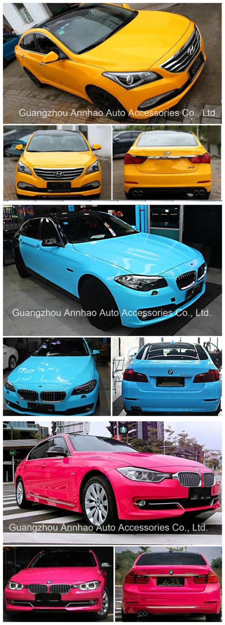 Air Release Film Glossy Black Vinyl Car Wrap Sticker