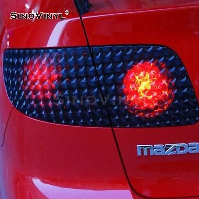 SINOVINYL Hot Selling Cat Eyes 3D Dark Black Color Change Car Wrapping Headlight Taillight Film