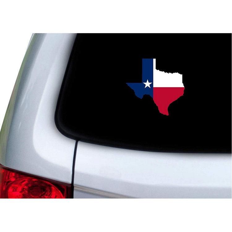 Car Truck Window Decal Bumper Sticker Lone Star State Texan Sticker Texas Flag Sticker