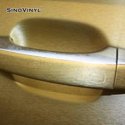 SINOVINYL Removable Aluminum Brushed Pearl Blue Color Auto Wraps Car Sticker Film