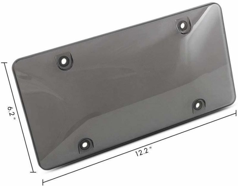 Auto Accessories Unbreakable Gray License Plate Cover Frame