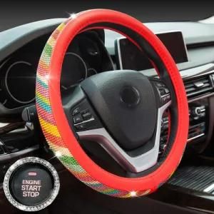 Coloured Bling Rhinestones Crystal Diamond Steering Wheel Cover