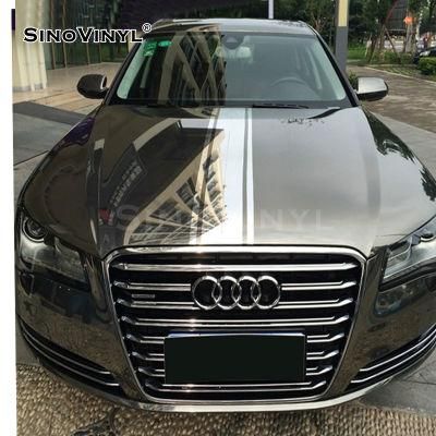 SINOVINYL 1.52x18M Advertising Air Bubble Free Color Reflective Chrome Mirror Car Wrap Vinyl