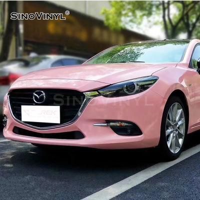 SINOVINYL Easy Install Air Bubble Free Super Stretchable Super Gloss Self-adhesive PVC Film Car