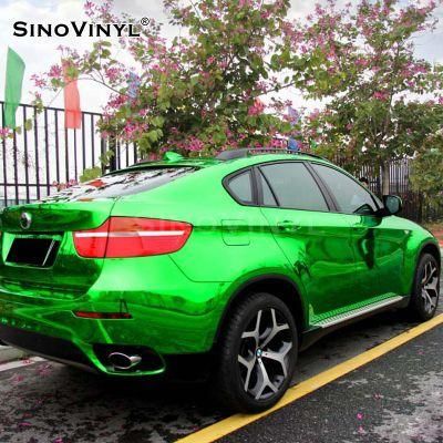 SINOVINYL Air Release Stretchable Chrome Mirror Vinyl Metallic Film For Car Body Wrapping