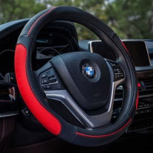 15 Inch Universal Car Accessory PVC Leather Steering Wheel Cover