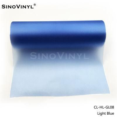 SINOVINYL HL-GL08 Glitter Headlight Vinyl Film For Car Light Decorative Protection Removable Transparent Window Tint Sticker Film