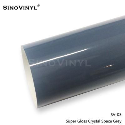SINOVINYL Factory Price High Quality Super Gloss Crystal Sea Sapphire Blue China Supplier For Vehicle Auto Vinyl Car Wrap Sticker