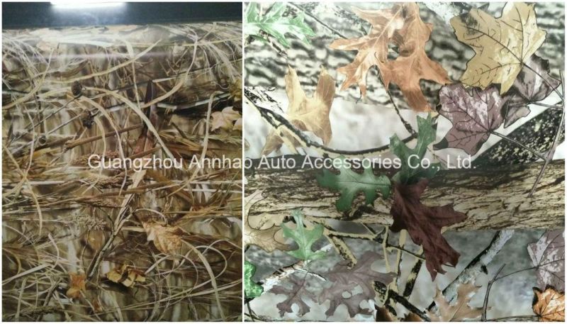 1.52*28m Tree Leaf Camouflage Vinyl Bomb Vinyl Sticker with Air Release