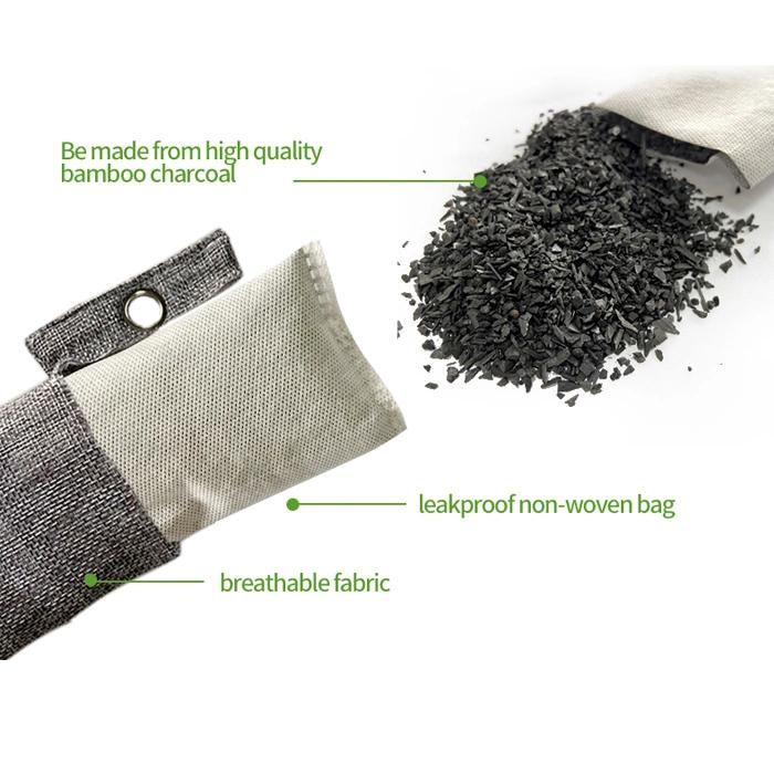 Bamboo Charcoal Bags Natural Air Purifier Shoe Deodorizer and Odor Eliminator Tote Bag