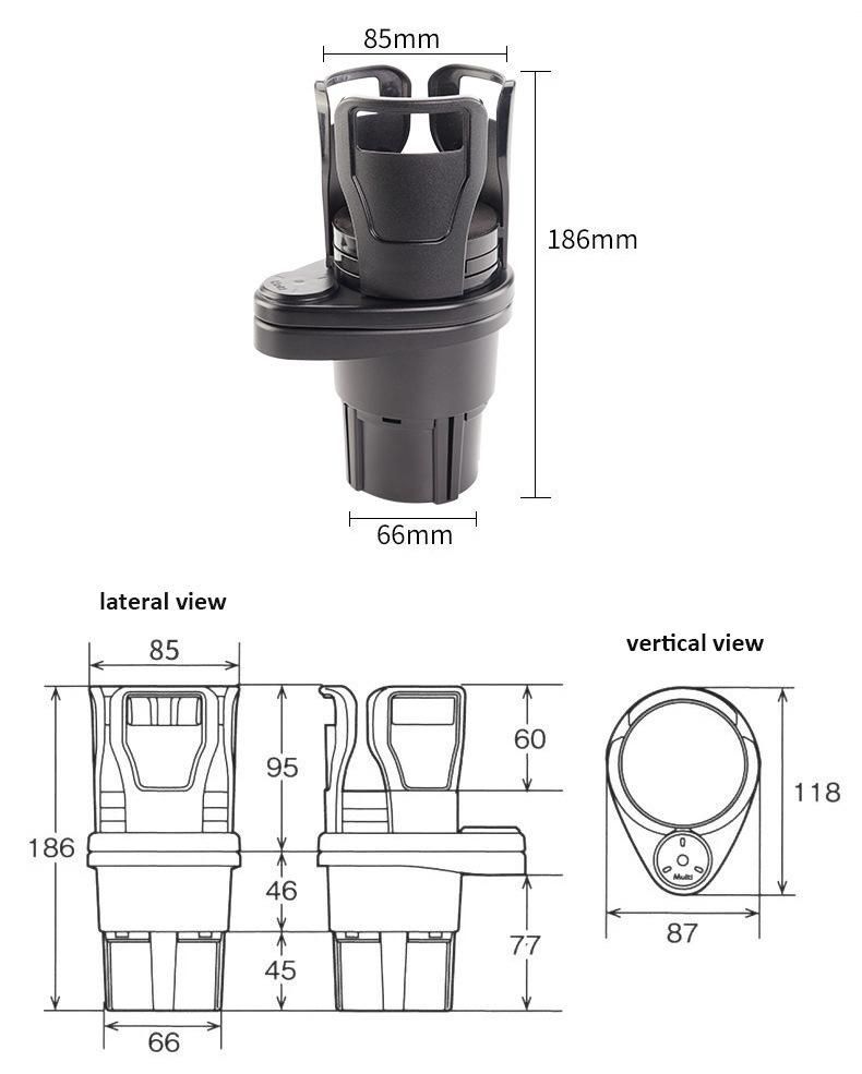 Auto Interior Accessories Parts Car Cup Phone Drink Custom Cup Holder for Front Seat