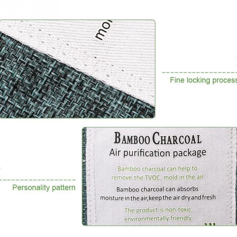100% Biodegradable Natural Bamboo Air Freshener with Activated Carbon Air Purifier