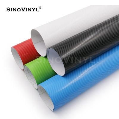 SINOVINYL Good Quality Car Interior Decoration Wrap 4D Carbon Fiber Vinyl Film