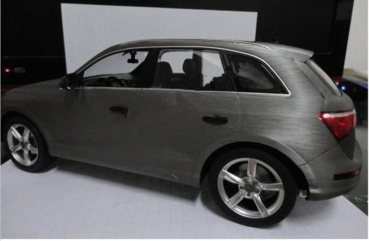 Car Used Self Adhesive 1.52*28m Dark Gray Brushed Aluminum Vinyl Car Wrap Film