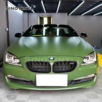 SINOVINYL 1.52*18M Car Wrapping Vinyl Super Matte Satin Vinyl Roll Sticker Vinyl Wraps