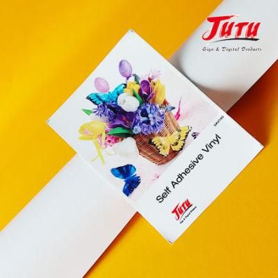 Jutu Removable Self Adhesive Film Digital Printing Vinyl with Long Life Time