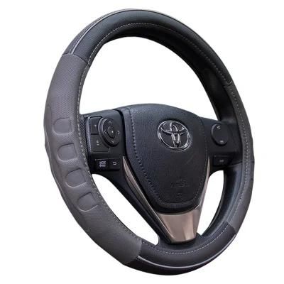 Car Fashion Deluex Massage Non Slip PU PVC Steering Wheel Cover 80537