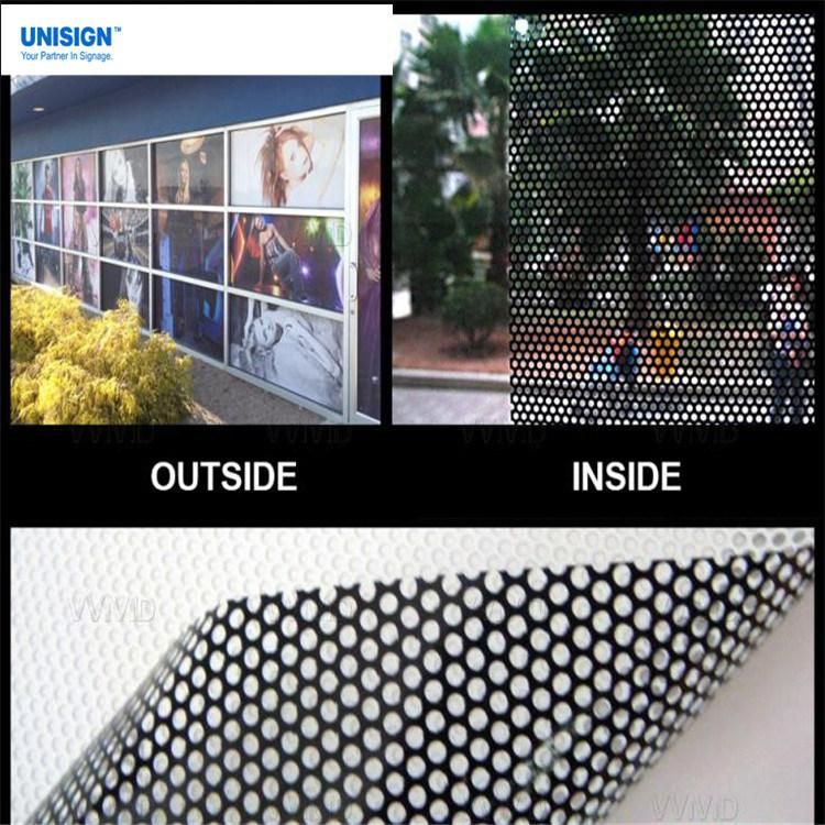 Window Graphic PVC Glass Sticker One Way Vision See Through Vinyl