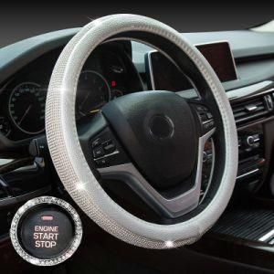 Skidproof Auto Steering- Wheel Cover Universal Embossing Leather Car-Styling