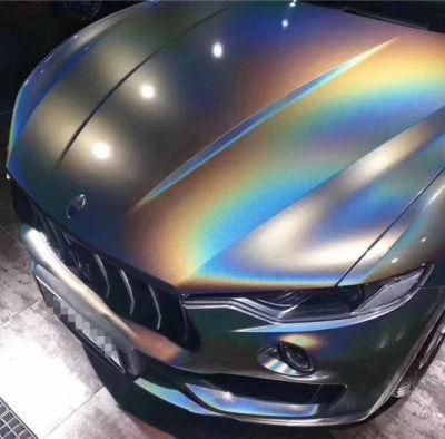 New Products Ondis Rainbow Laser Holorgraphic Grey Car Wrap Vinyl
