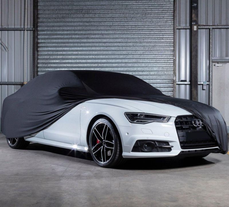 Dust-Proof Soft Fleece Elastic Car Cover Dust-Proof Breatable Indoor Auto Cover