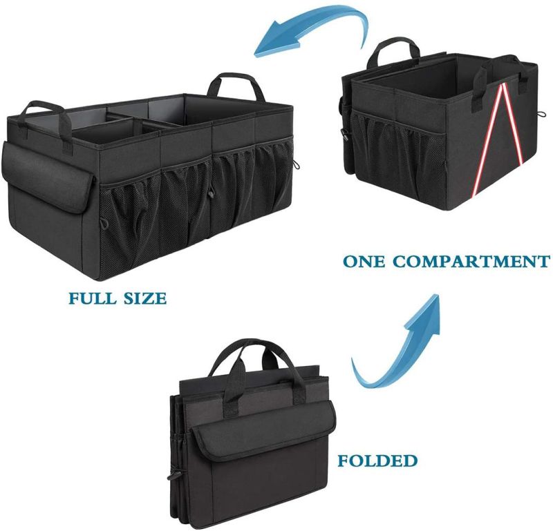 Expendable Car Organizers and Storage Bag for Groceries Accessory, Car Trunk Organizer, Trunk Organizer with Cooler and Pockets