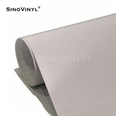 SINOVINYL Manufacturer Supply Aluminum Brushed Vinyl Stickers Rolls For Whole Car Body