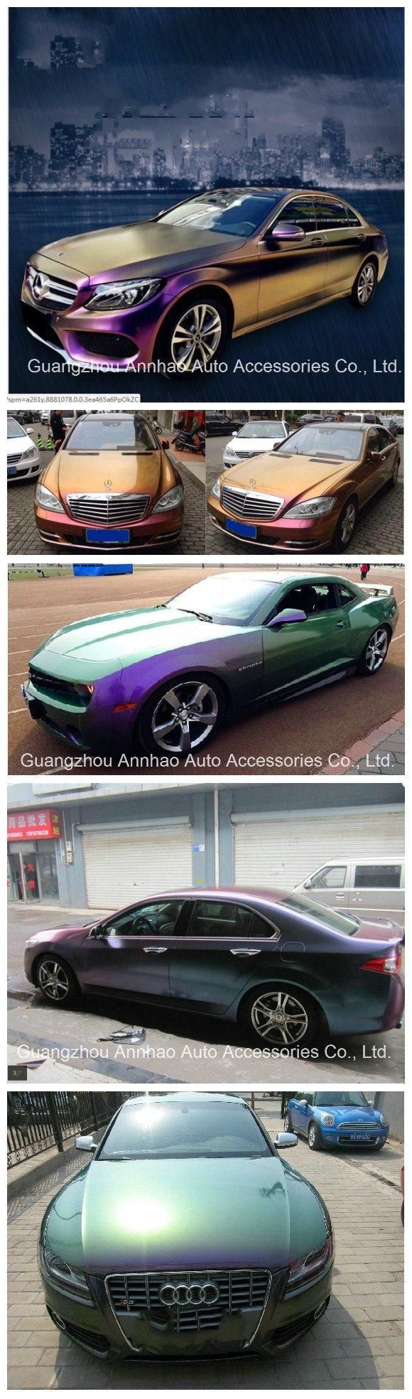 1.52*28m Full Car Wrapping Vinyl Air Bubble Wrap Chameleon Film Vinyl Wrap