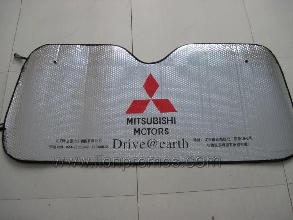 Bank Insurance Advertising Gifts Car Aluminum Alloy Sunshade 130*60cm
