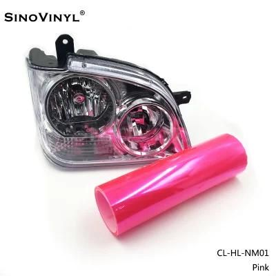 SINOVINYL Self Adhesive PVC Material Color Waterproof Led Light 3D Auto Wrapping Sticker Car Light Protection Film Auto Sticker