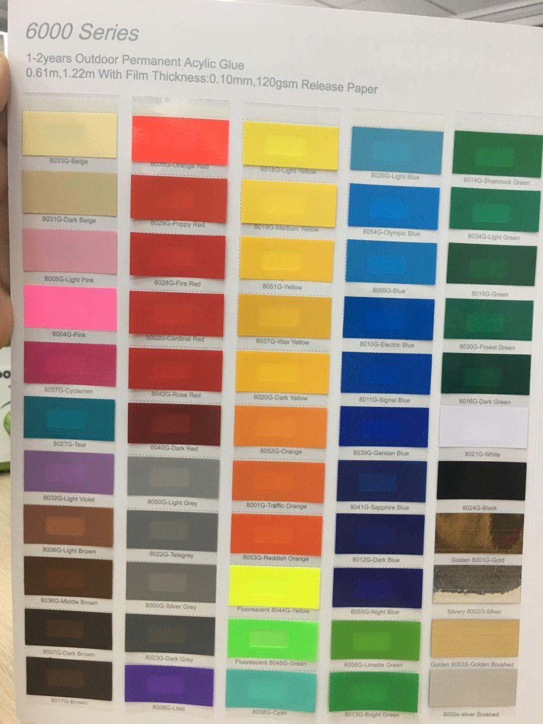 Factory Price Customized Color Vinyl Sticker Self Adhesive
