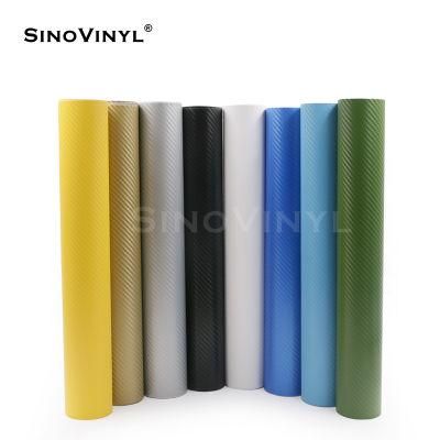 SINOVINYL Colorful 1.52*28m 3D Carbon Fiber Vinyl Film Wrap Sticker Big Roll Film Body Car Decals