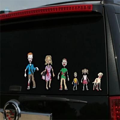 Full Color Waterproof Car Family Sticker Decals