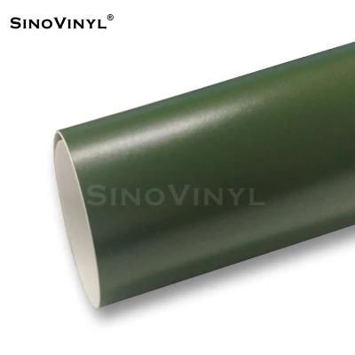 SINOVINYL PVC Material Super Matte Satin Car Wrap Vinyl Purple Body Stickers Motocycle Sticker Self Adhesive Vinyl