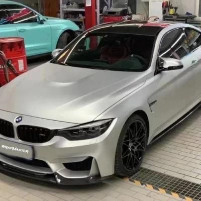 Tsautop 1.52*18m Ultimate Flat Silver Car Wrap Colors Vinyl Wrap for Sale