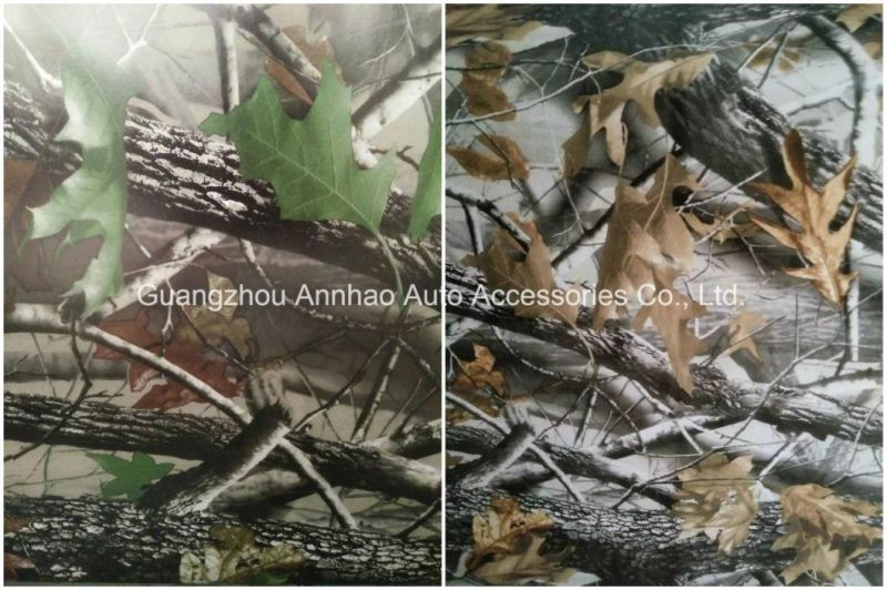 1.52*28m Tree Leaf Camouflage Vinyl Bomb Vinyl Sticker with Air Release