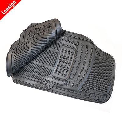 Durable Waterproof 4PCS Full Set SUV Truck Van Rubber and Latex Car Floor Mat Ls4-1134