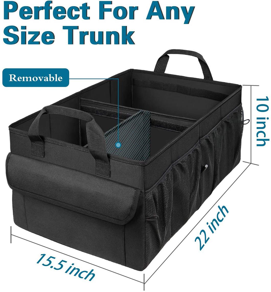 Expendable Car Organizers and Storage Bag for Groceries Accessory, Car Trunk Organizer, Trunk Organizer with Cooler and Pockets