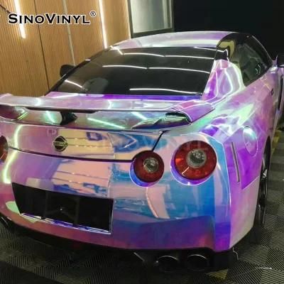 SINOVINYL PVC Chrome Rainbow Decoration Material Auto Wrap Sticker Car Film