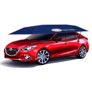 3.5*2.1m Mini Size Car Sunshade Folding UV Protection Car Umbrella with Remote Control