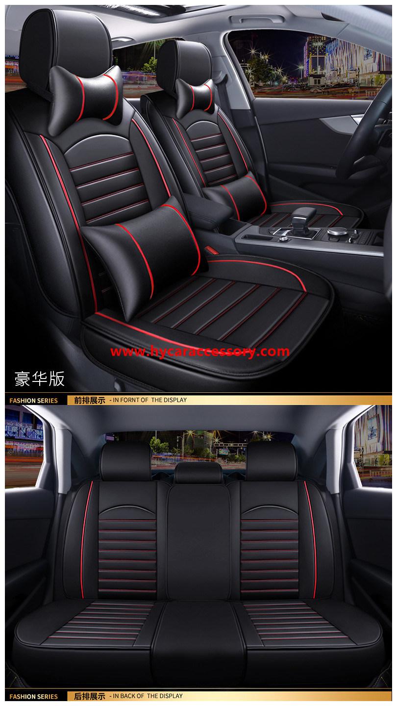 Car Accessories Car Decoration Car Seat Cover Universal Black Pure Leather Auto Car Seat Cushion