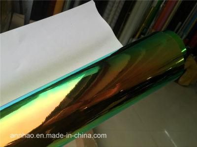 Premium Automobiles Vehicle Design Rainbow Mirror Chrome Holographic Film Pearl Chameleon Iridescent Vinyl