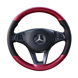 Braid Needles Soft Artificial Leather Auto Car Steering Wheel Covers