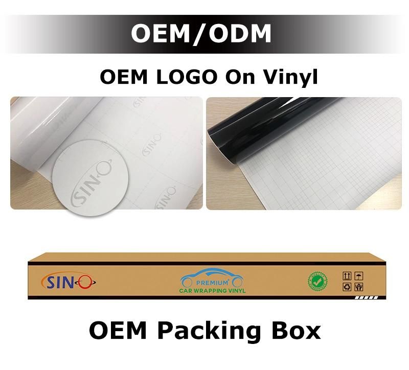 SINOVINYL Hot Selling Premium 3D Silver Gloss Forged Air Free Bubble Carbon Fiber Car Wrap