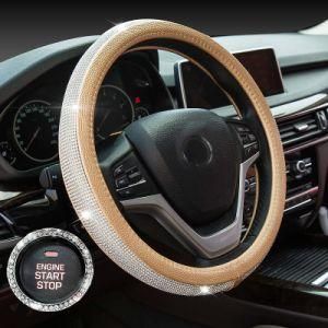 Car New Style Full of Crystals Steering Wheel Cover