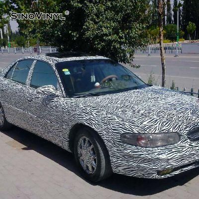 SINOVINYL Leopard Skin Car Body Design Sticker Vehicle Vinyl Wrap Roll Wrap Car