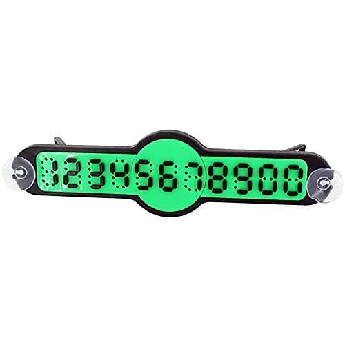 DIY Car Sticker Phone Number Plates with Suckers, Temporary Parking Card for Luminous Car Car Styling Blue