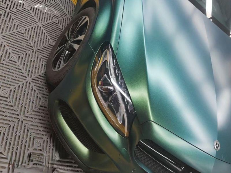 Matte Diamond Green Charm Gold Whole Body Car Film